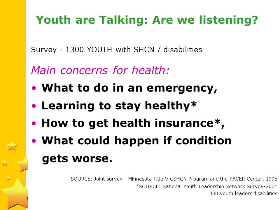 Youth are Talking: Are we listening