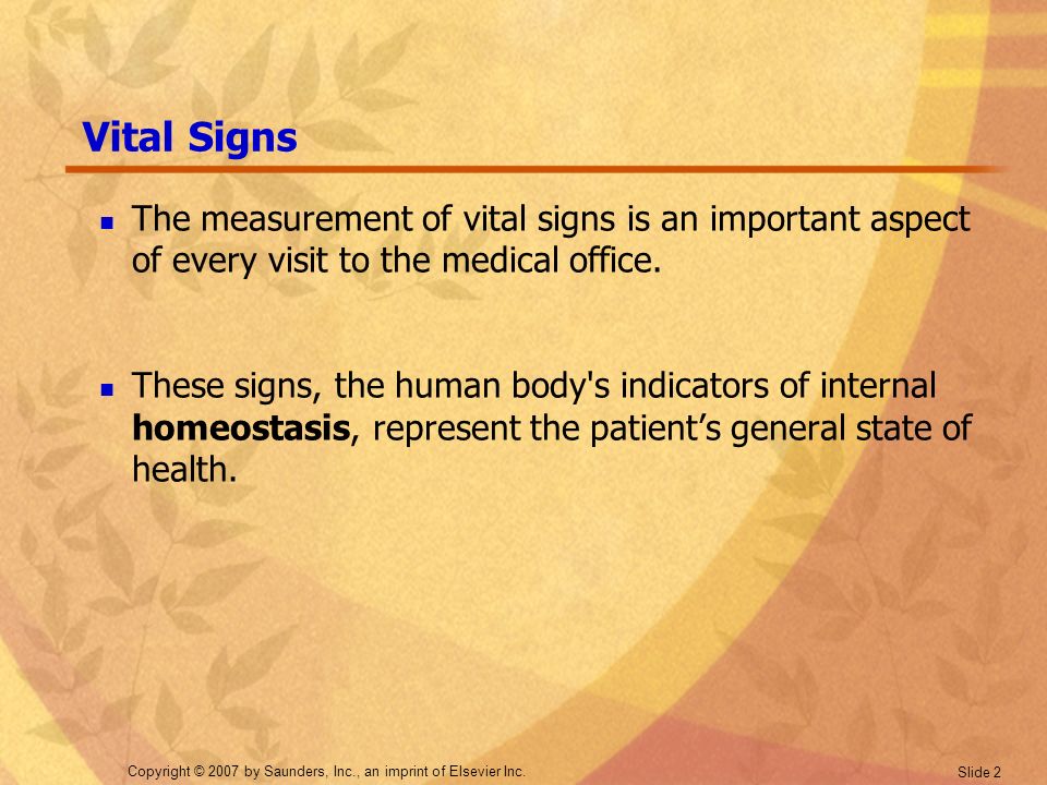 Vital Signs Chapter Ppt Download