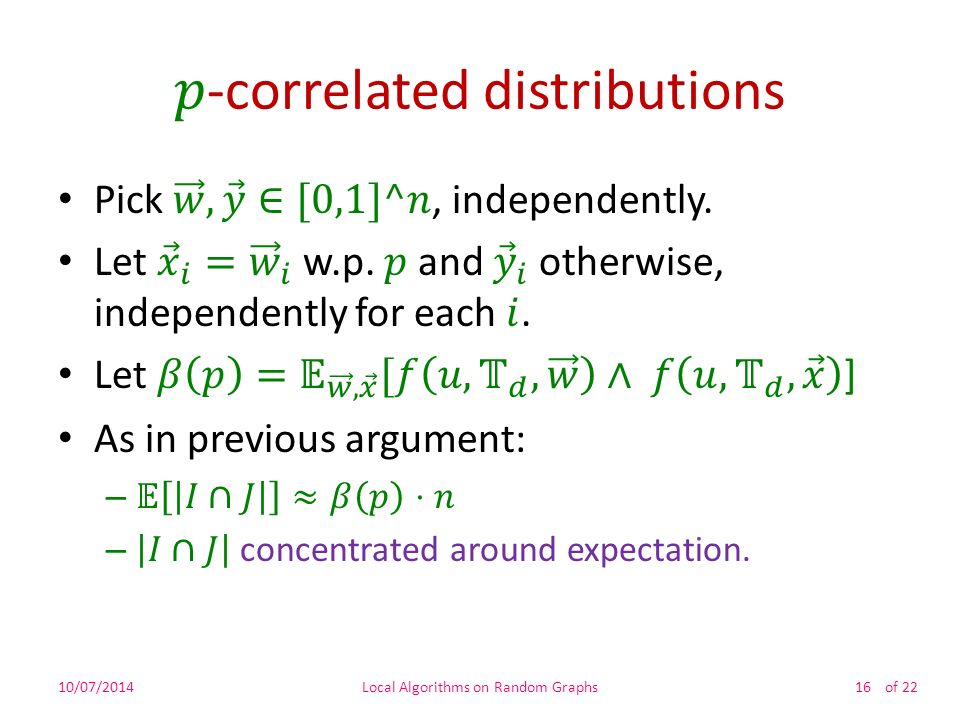 Limits Of Local Algorithms In Random Graphs Ppt Download