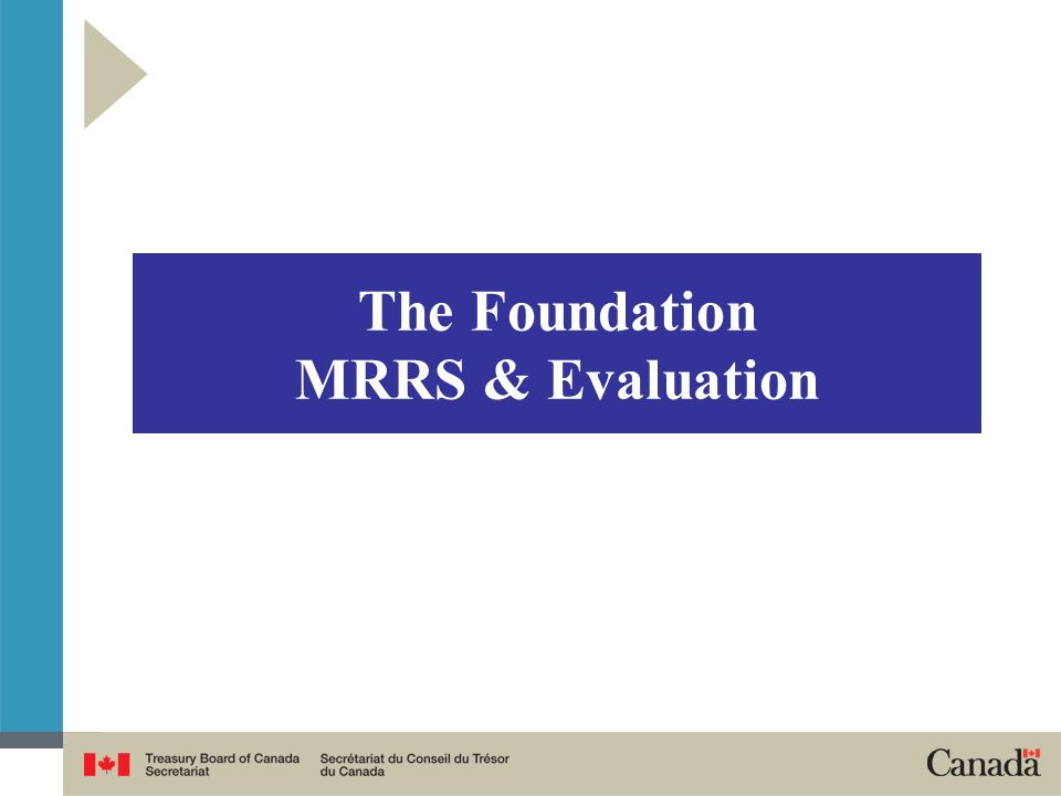 The Foundation MRRS & Evaluation