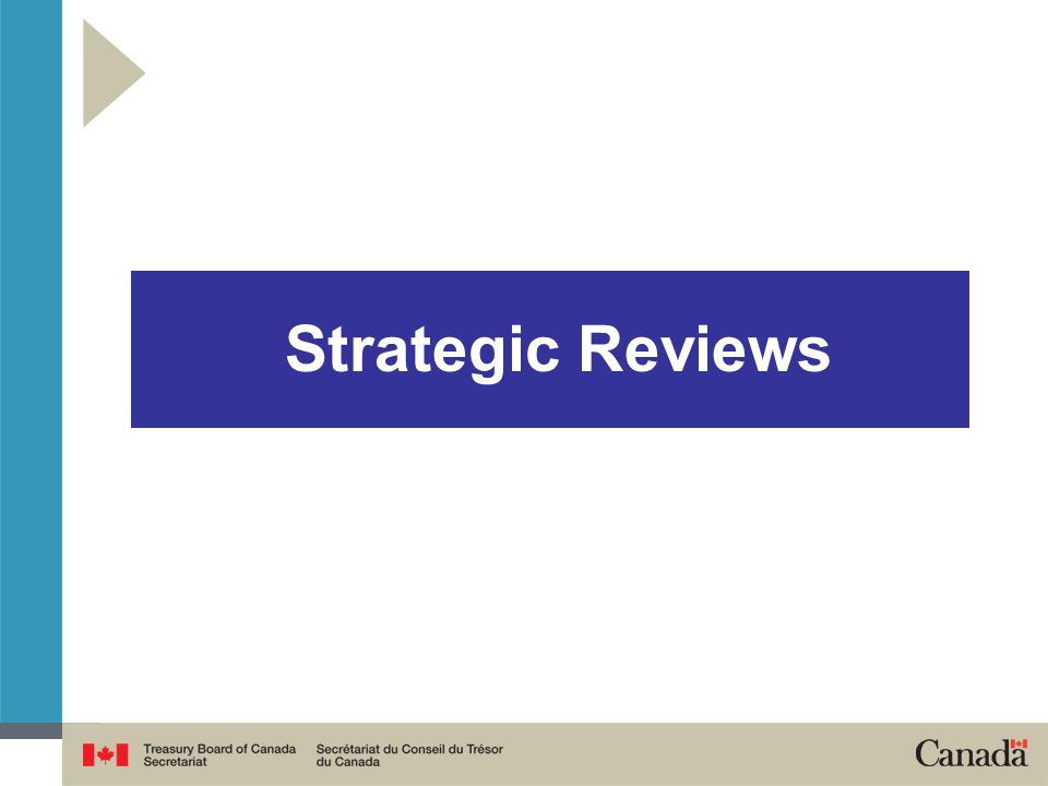 Strategic Reviews