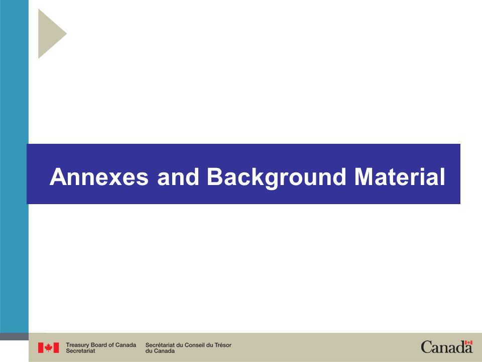 Annexes and Background Material