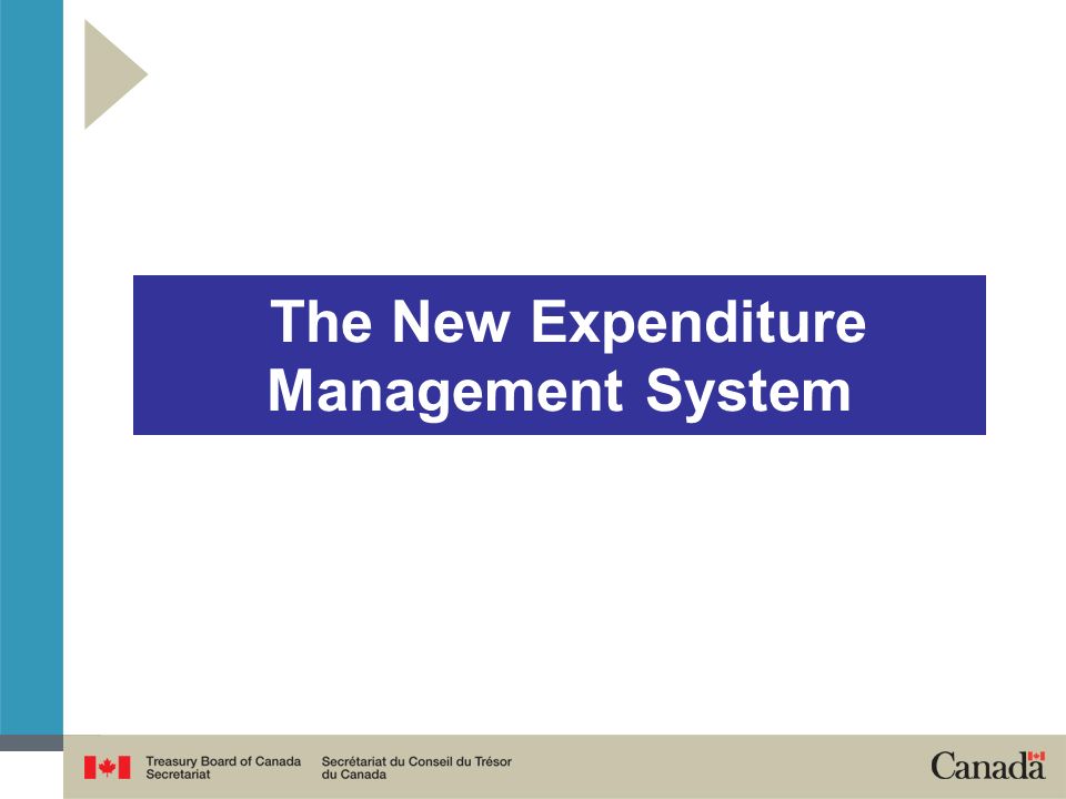 The New Expenditure Management System