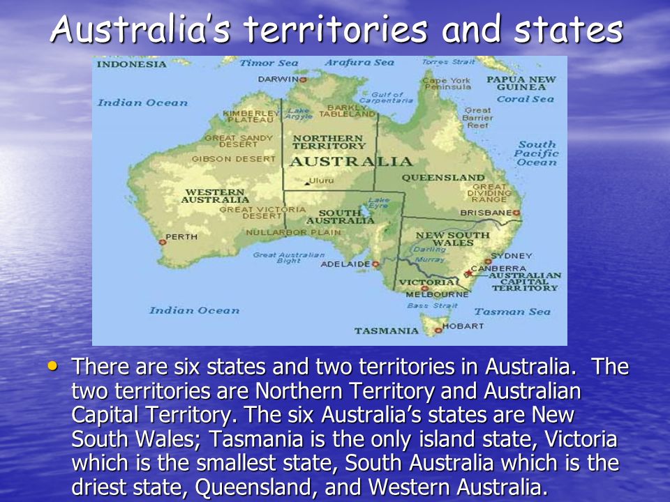 Australia’s territories and states
