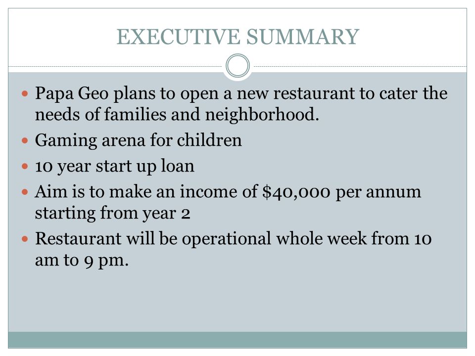 geo 5 executive summary