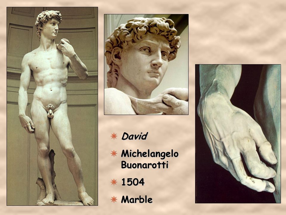 David Michelangelo Buonarotti 1504 Marble