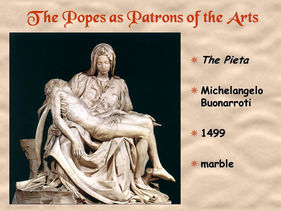 The Popes as Patrons of the Arts
