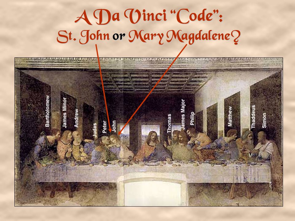 A Da Vinci Code : St. John or Mary Magdalene