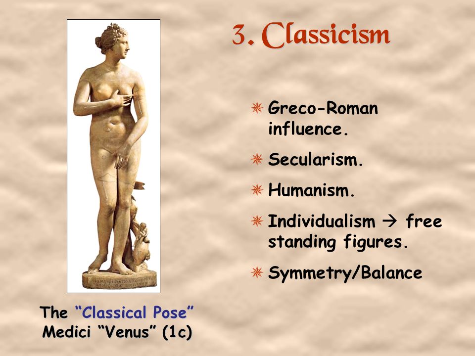 The Classical Pose Medici Venus (1c)