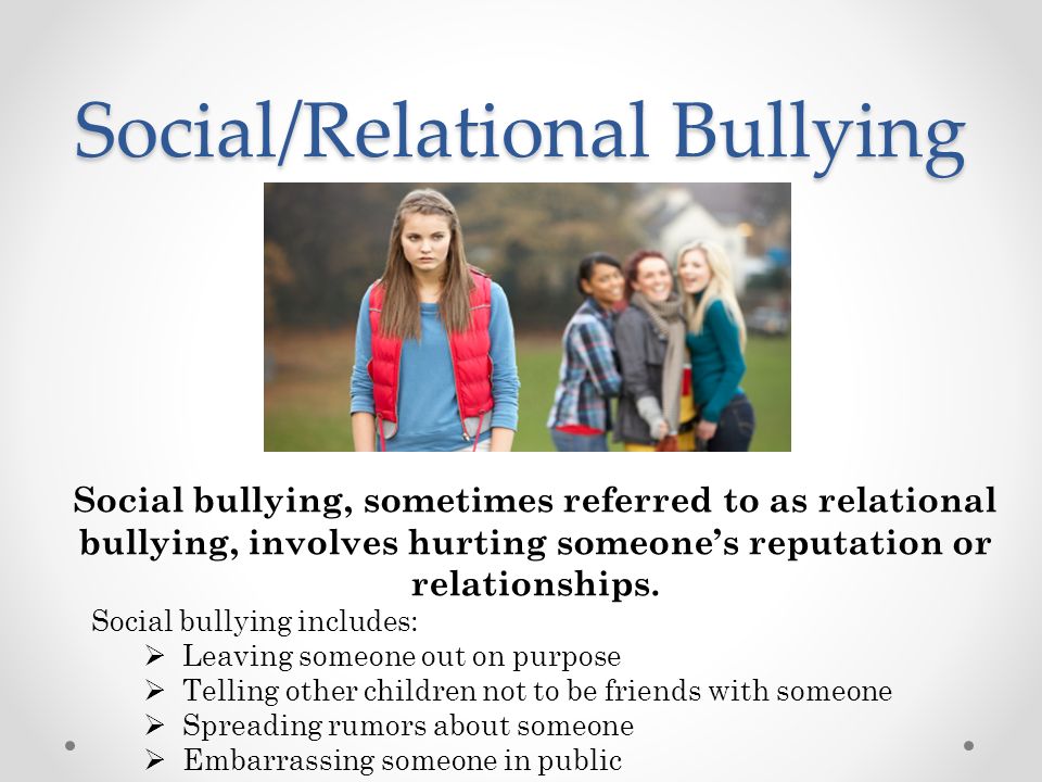 Social Bullying Definition Bullying