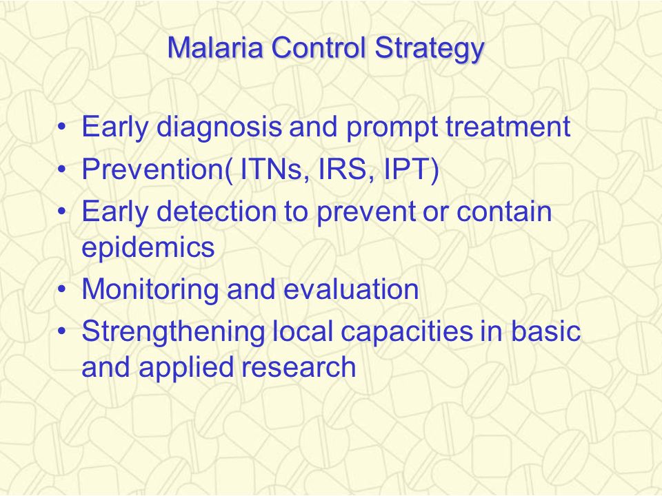 Malaria Control Strategy