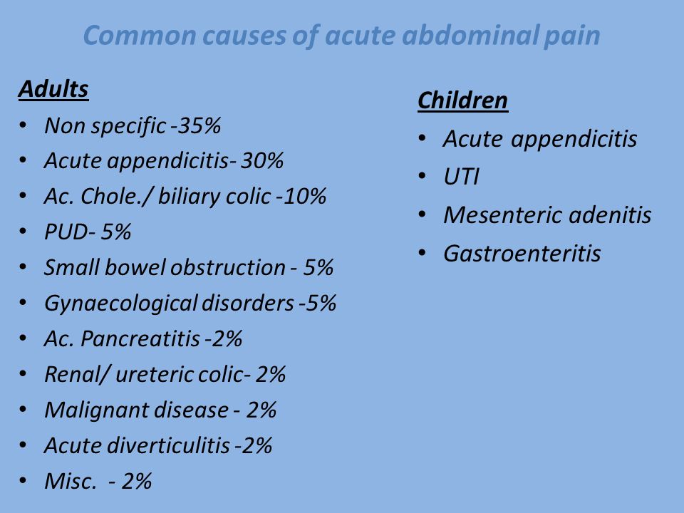 colicky pain in adults