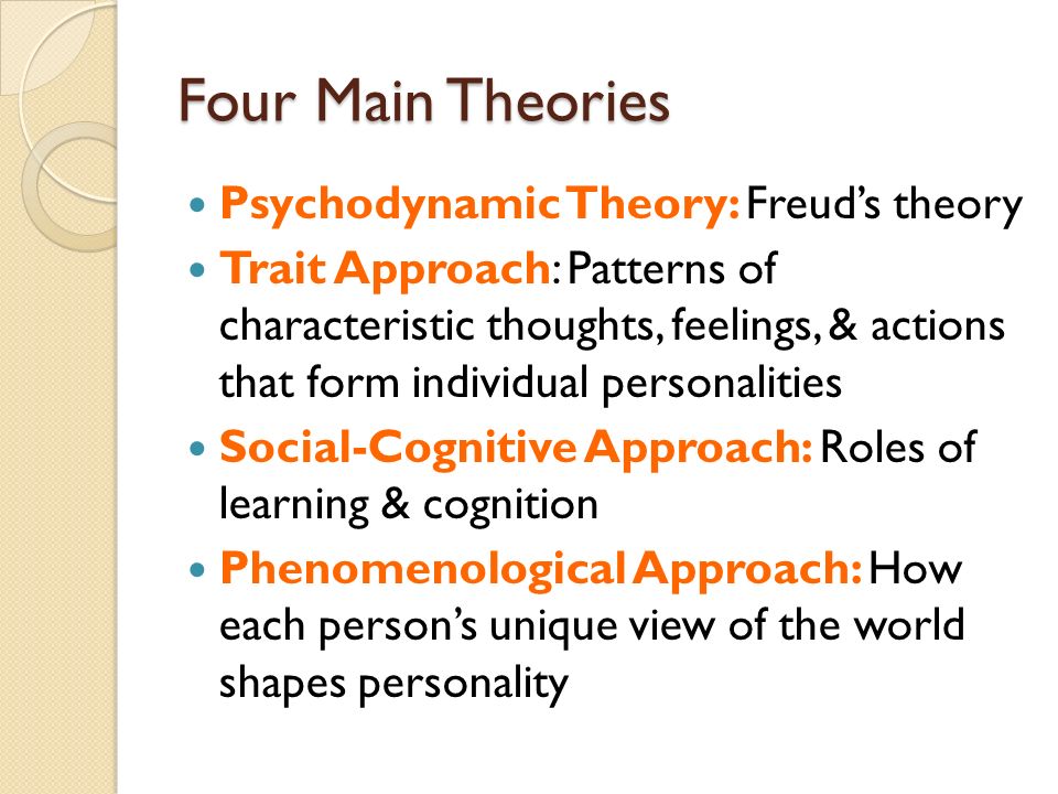 what is the psychodynamic theory of personality