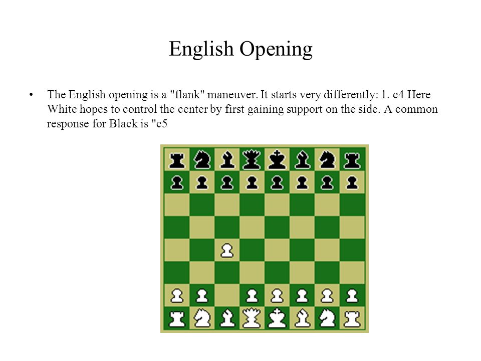 Easy to learn Master opening - The English - King's English variation
