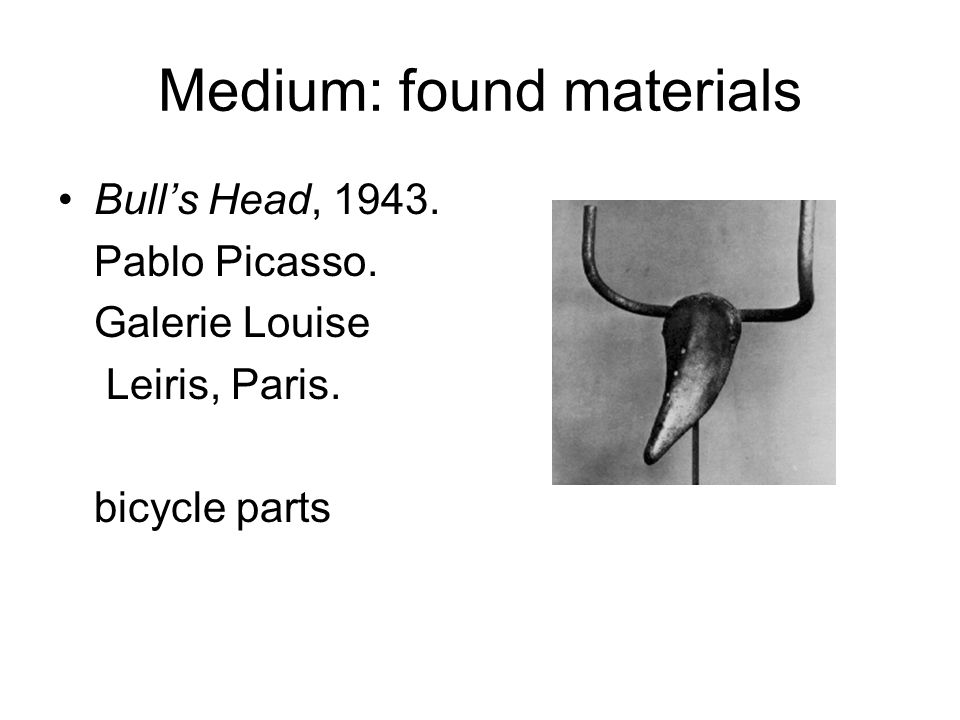 Medium: found materials