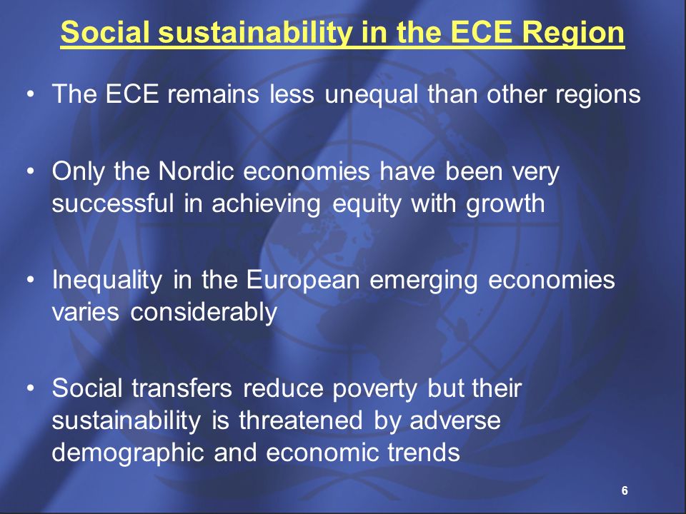 Social sustainability in the ECE Region