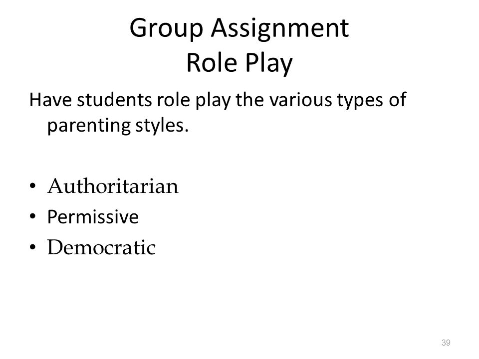 Group Assignment Role Play