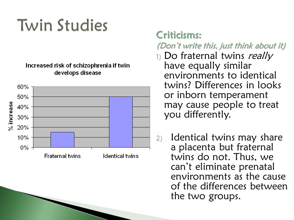 Twin Studies Criticisms: