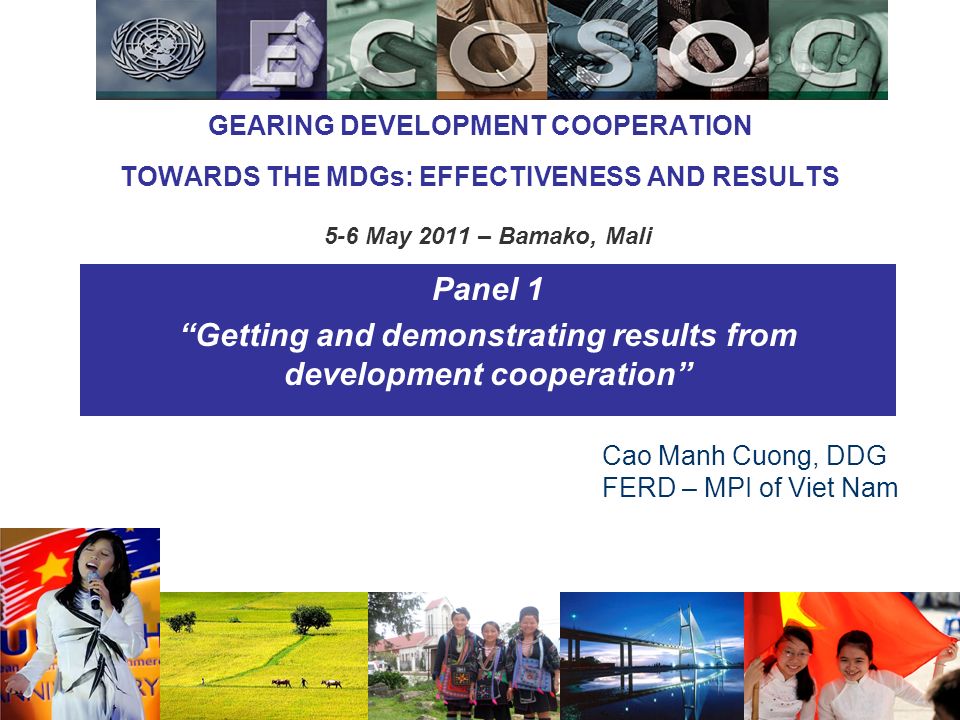 Getting and demonstrating results from development cooperation