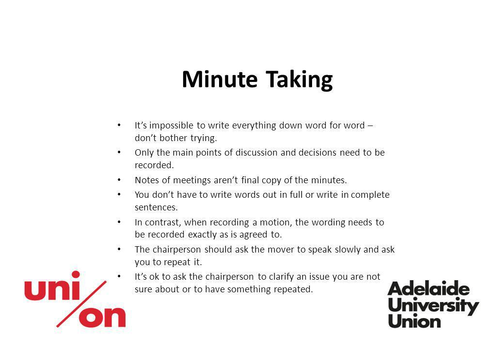 Minutes Of The Meeting... Minutes Of The Meeting...