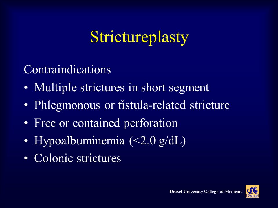 Strictureplasty Contraindications Multiple strictures in short segment