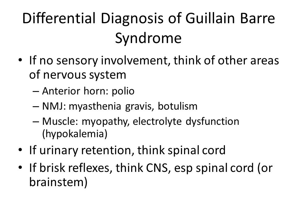 Guillain Barre Syndrome Ppt Video Online Download