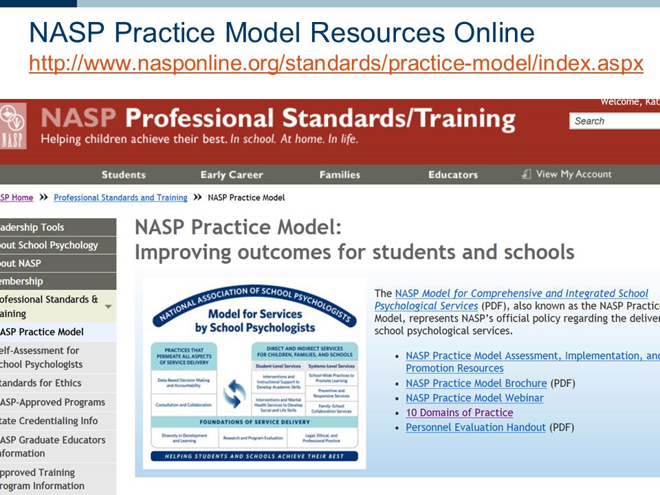 NASP Practice Model Resources Online