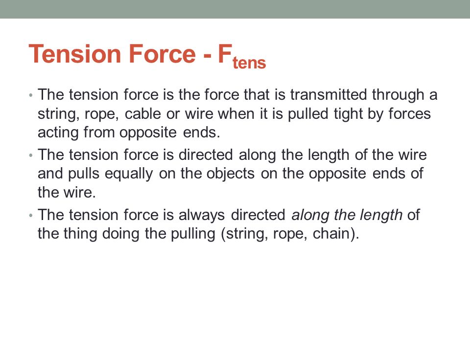 Tension Force - Ftens