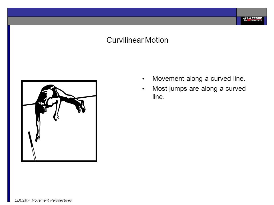 Curvilinear Motion Movement along a curved line.