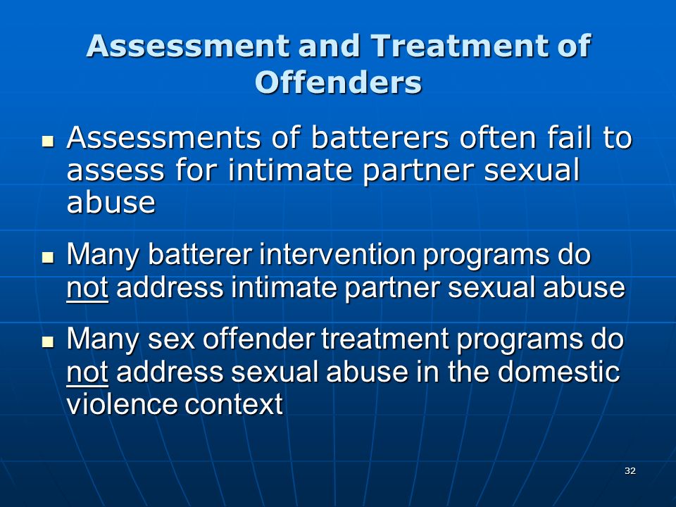 Assessment and Treatment of Offenders