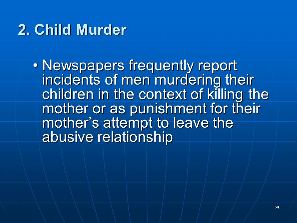 2. Child Murder