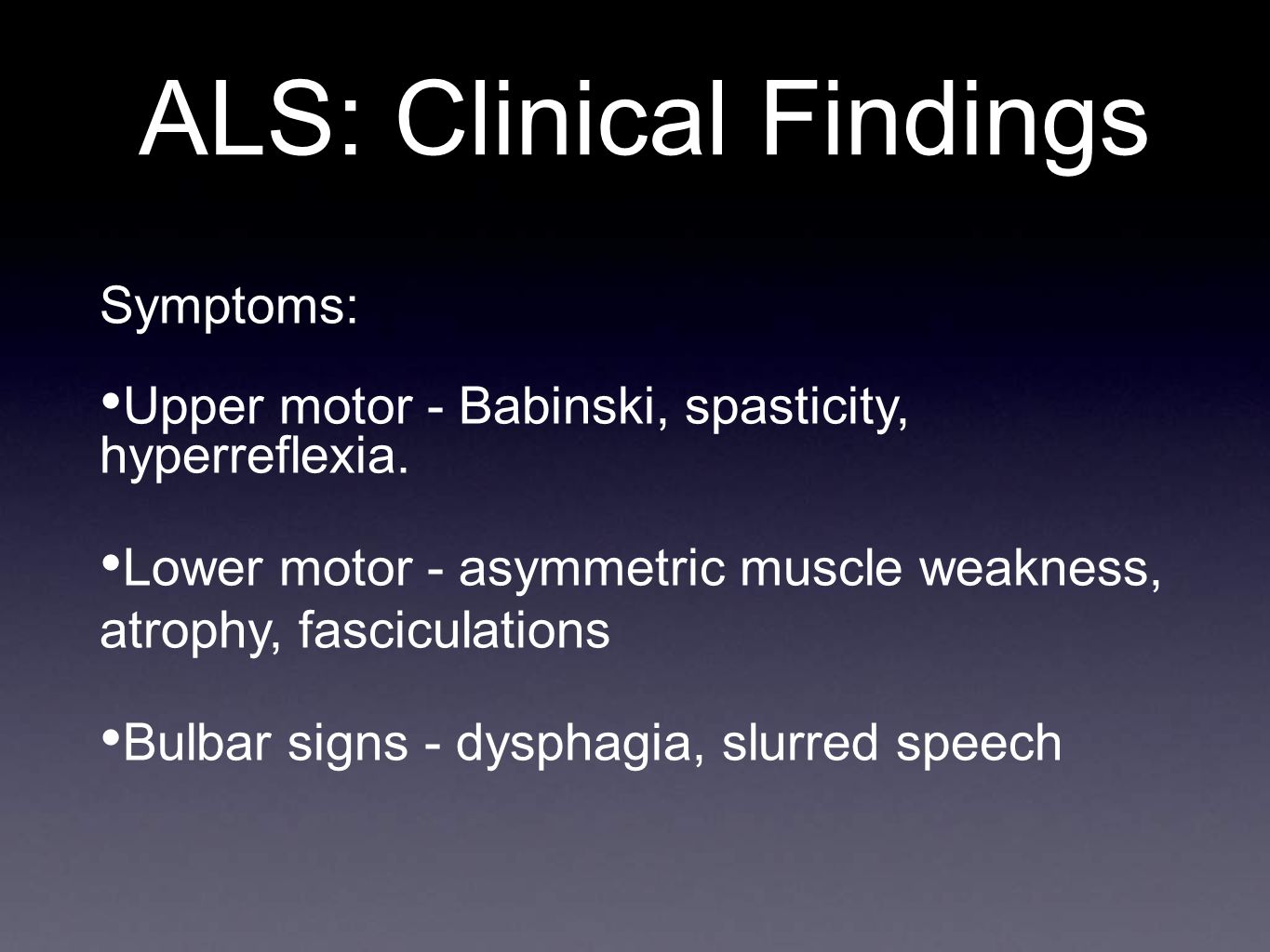 Amyotrophic Lateral Sclerosis - ppt video online download
