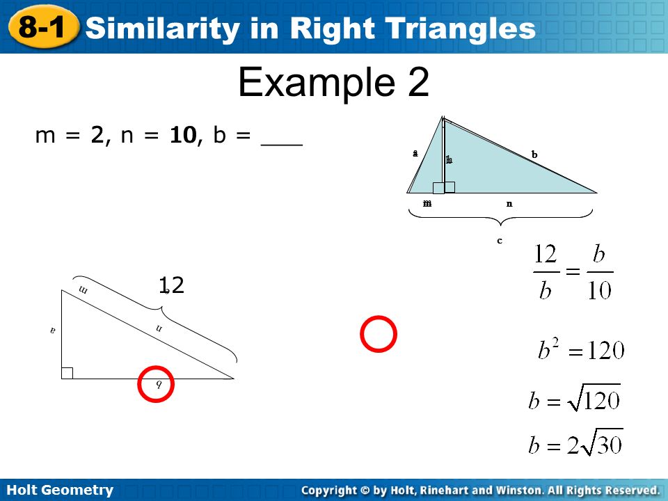 Example 2 m = 2, n = 10, b = ___ c a b n m h c a b n m h