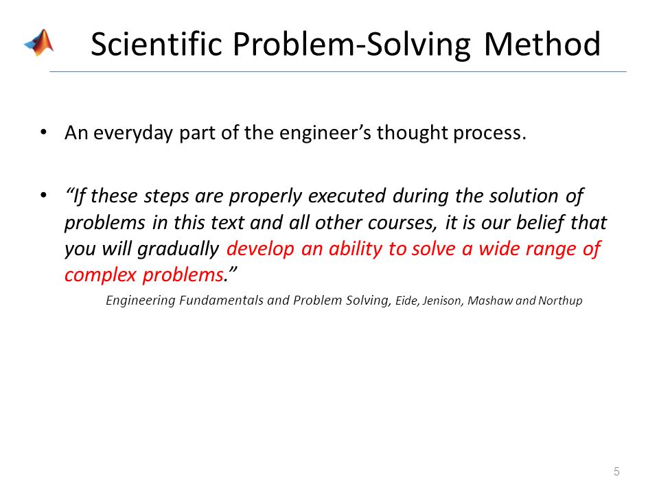 scientific problem solving