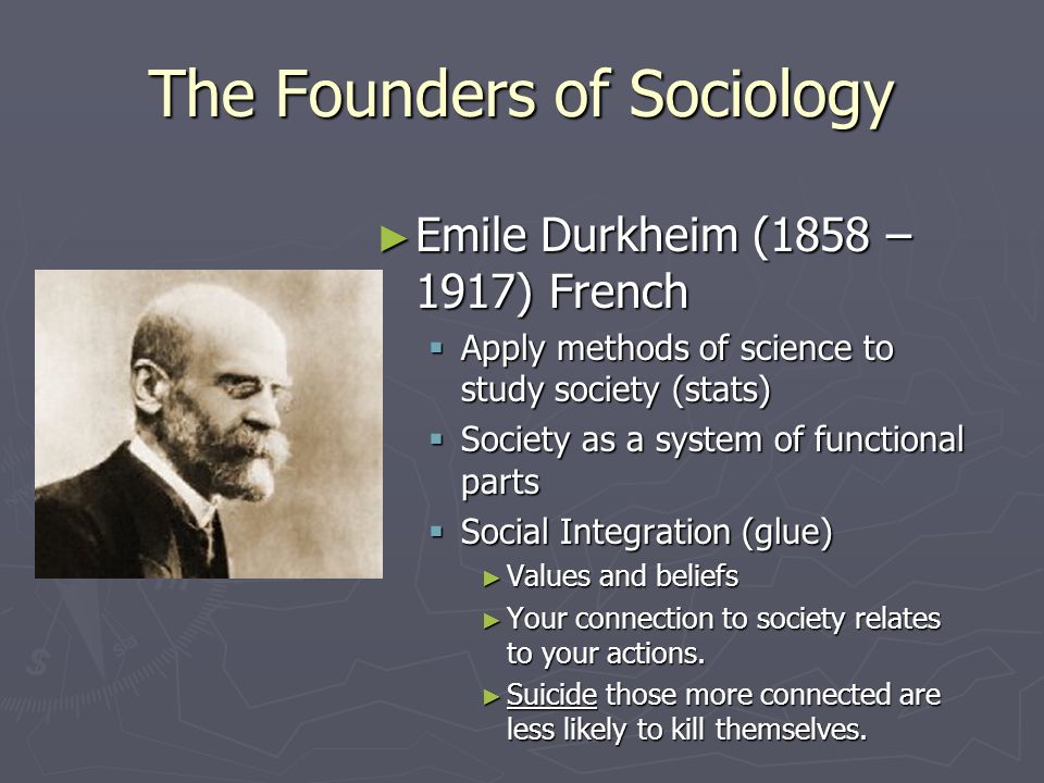 The Founders of Sociology