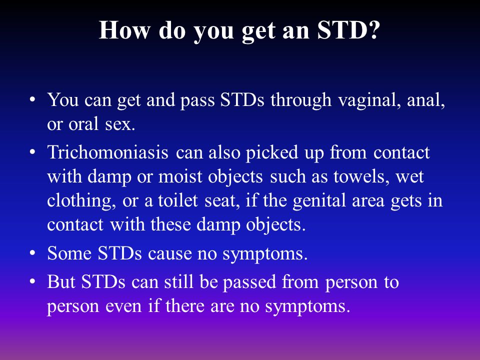 Std through oral sex