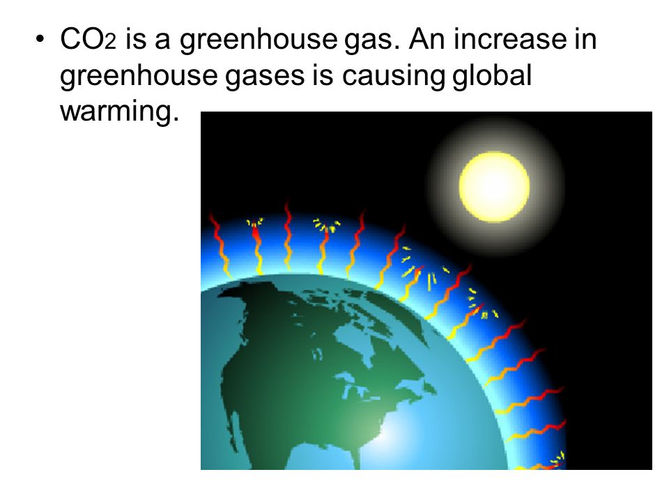 CO2 is a greenhouse gas. An increase in greenhouse gases is causing global warming.