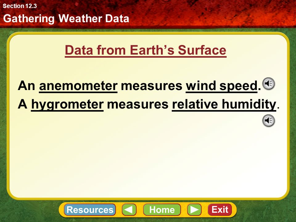 Data from Earth’s Surface