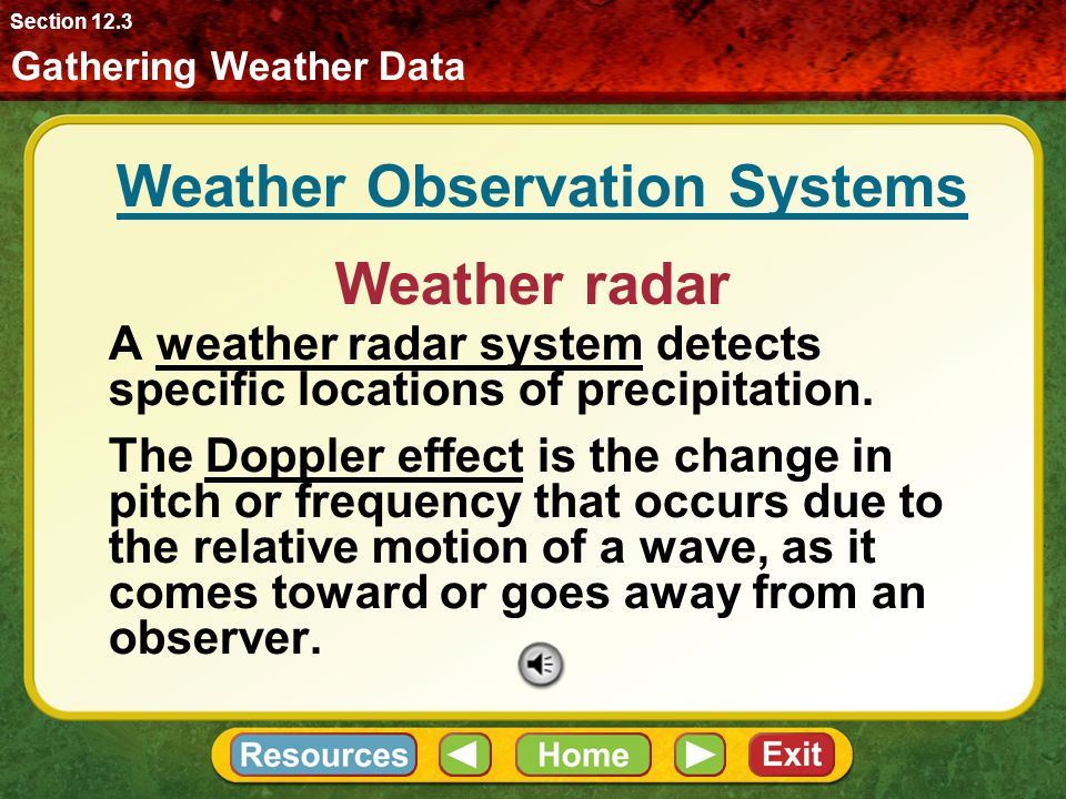 Weather Observation Systems