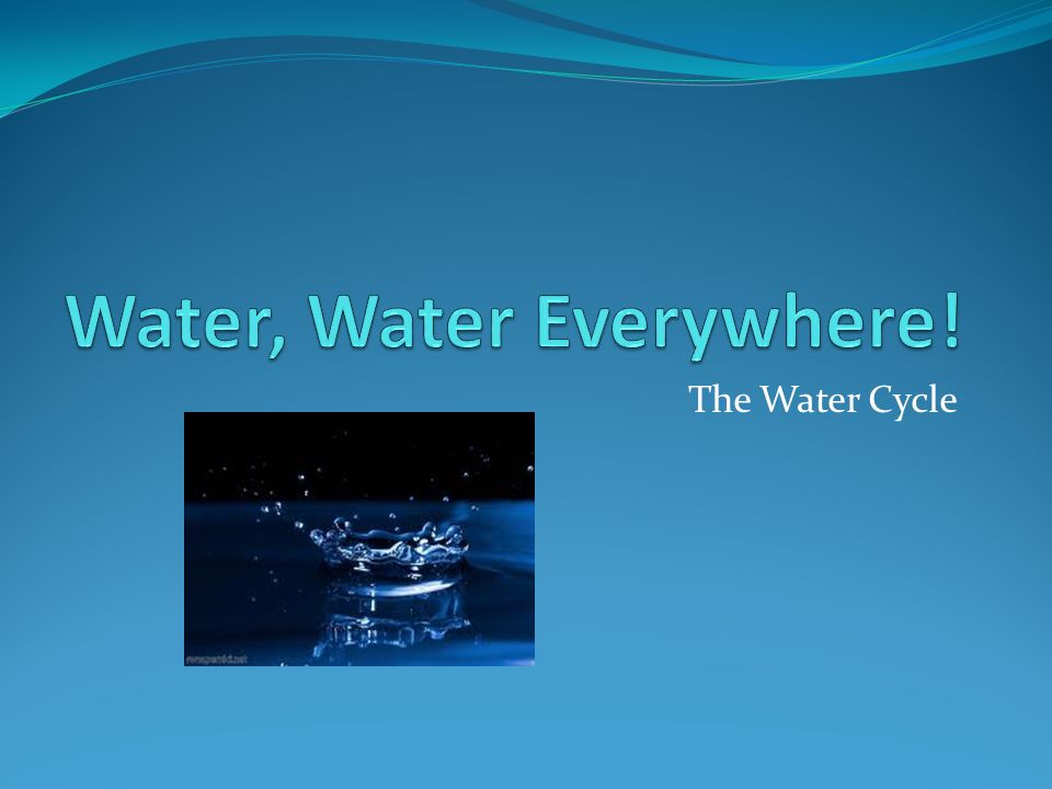 Water, Water Everywhere!