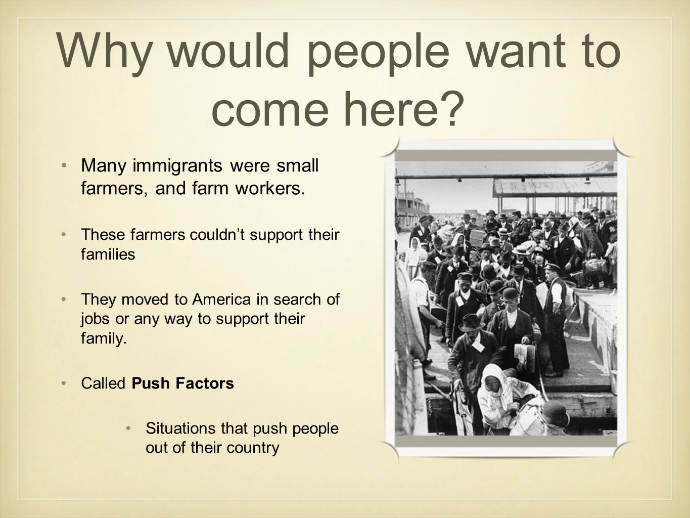 why did immigrants come to america essay