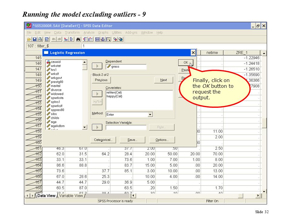 spss code dependent cat