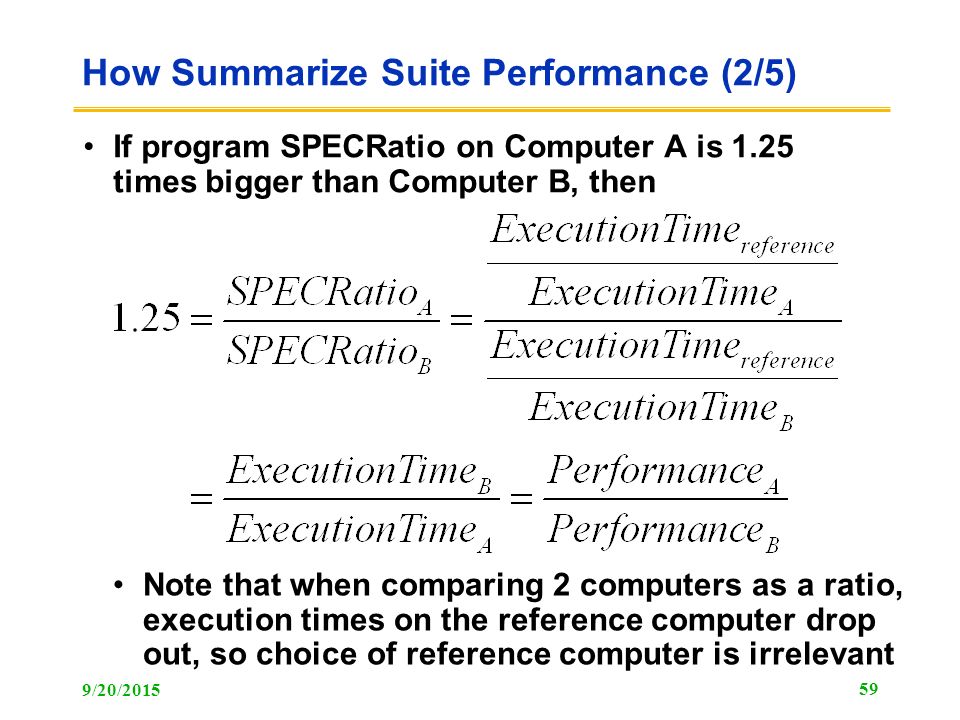 How Summarize Suite Performance (2/5)