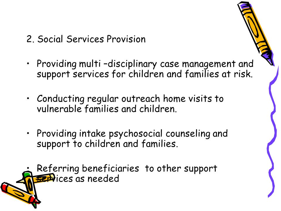 2. Social Services Provision