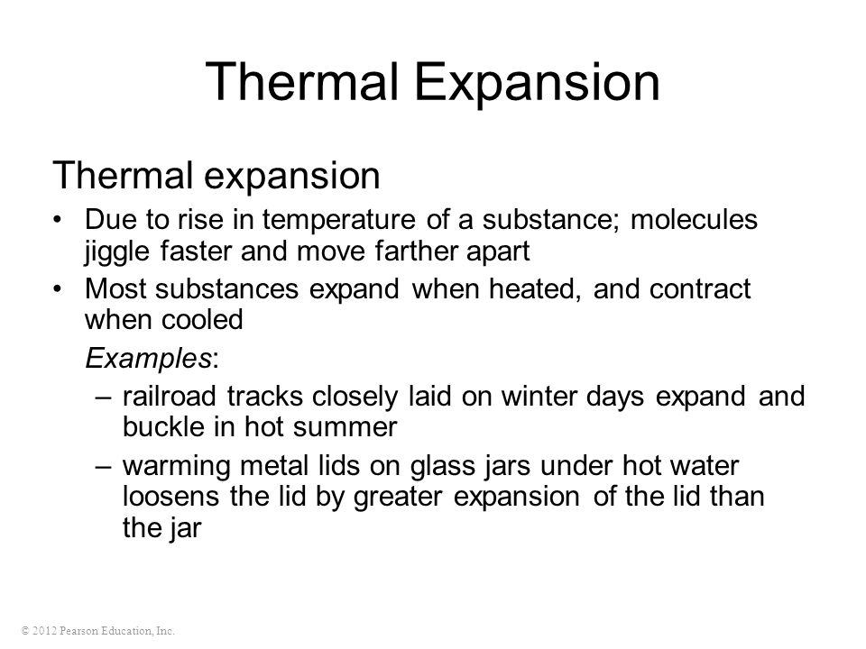 Thermal Expansion Thermal expansion