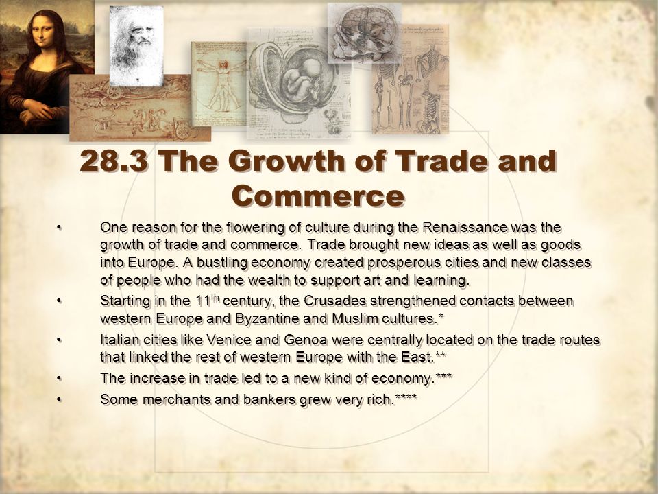 28.3 The Growth of Trade and Commerce