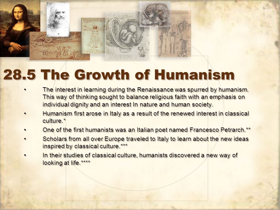 28.5 The Growth of Humanism
