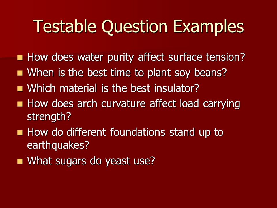the scientific method the scientific method ppt video examples of scientific questions