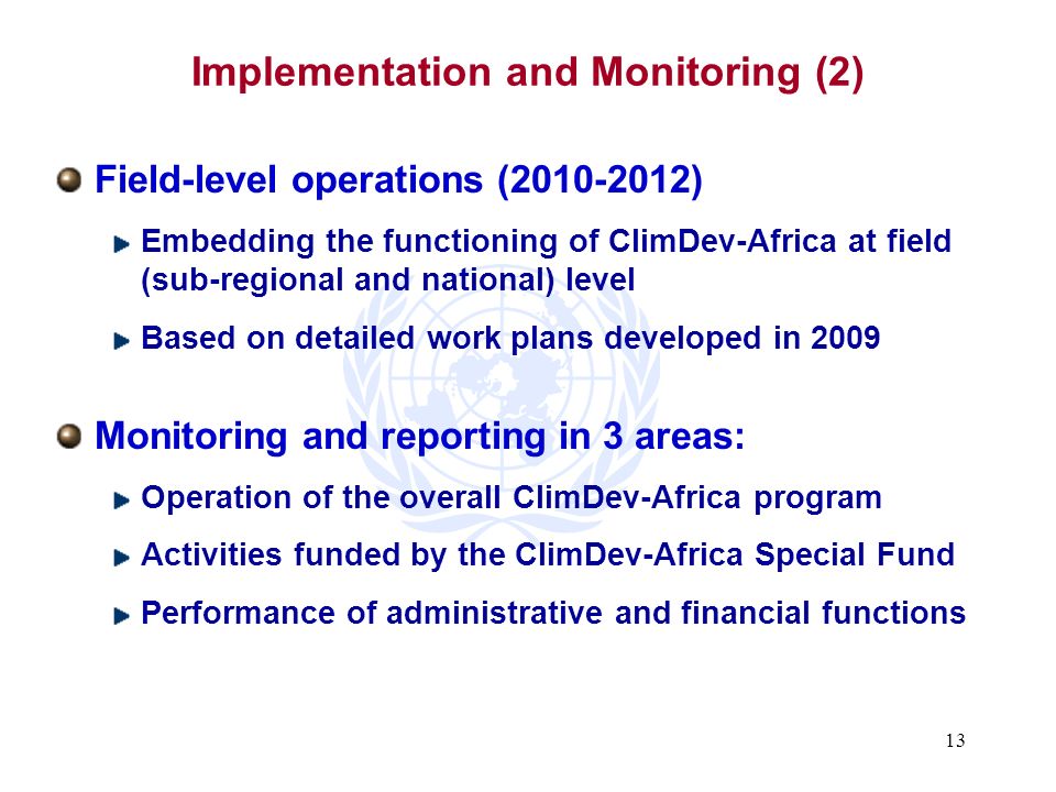 Implementation and Monitoring (2)
