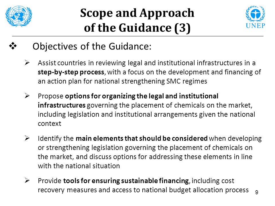 Scope and Approach of the Guidance (3)